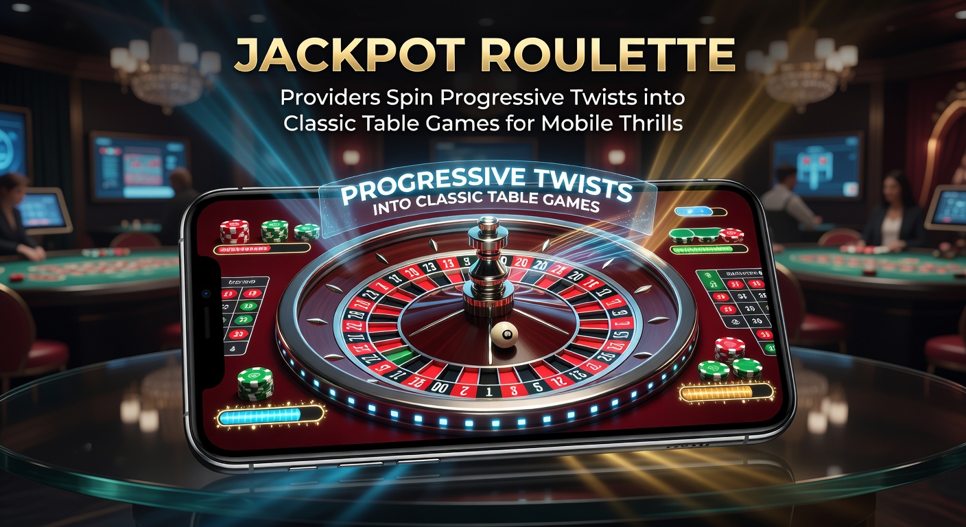 Dynamic roulette table glowing with progressive jackpot counters and mobile screens displaying live spins