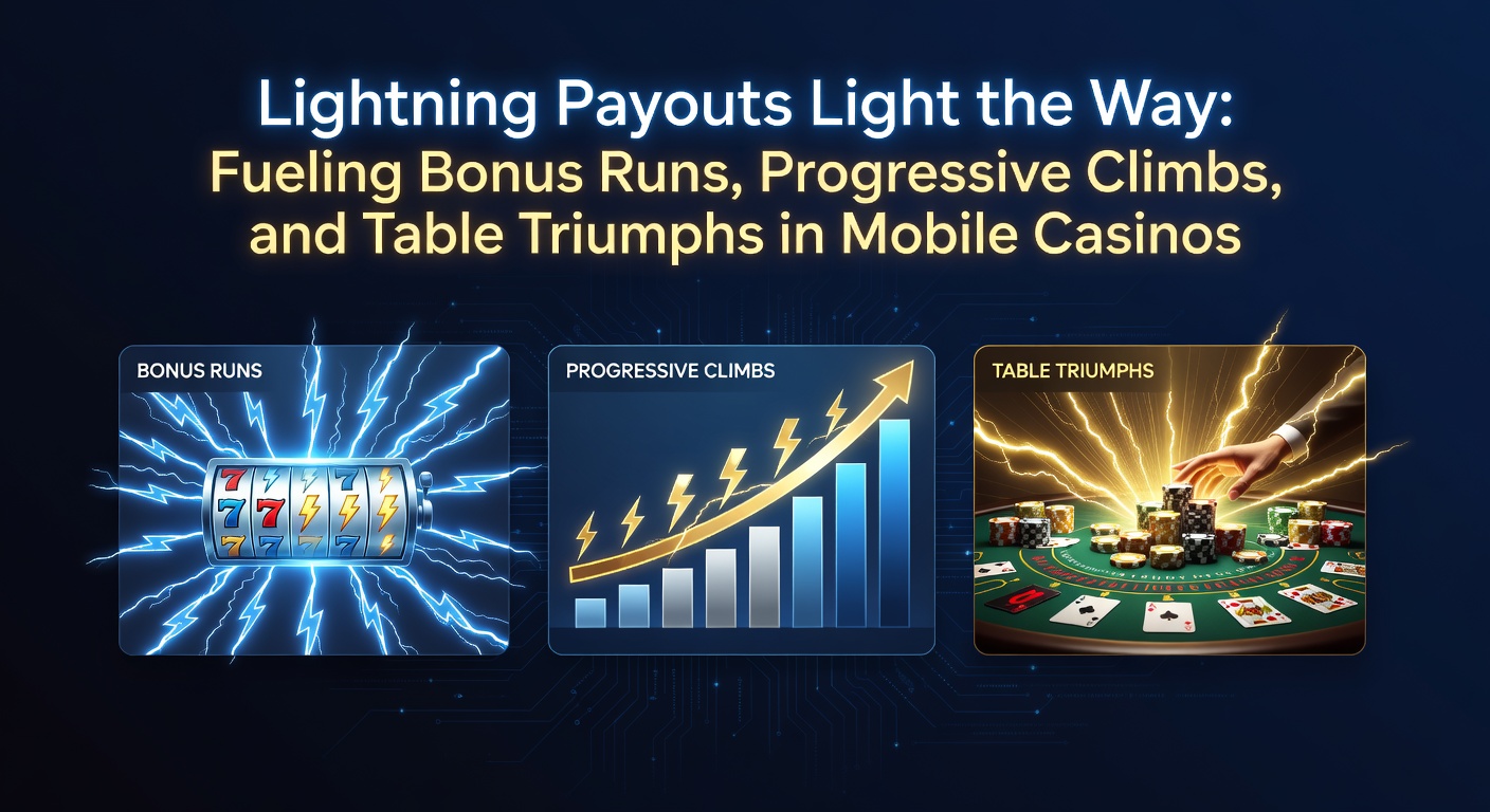 Vibrant mobile casino screen showing lightning-fast payout notifications amid spinning slots and climbing progressive meters