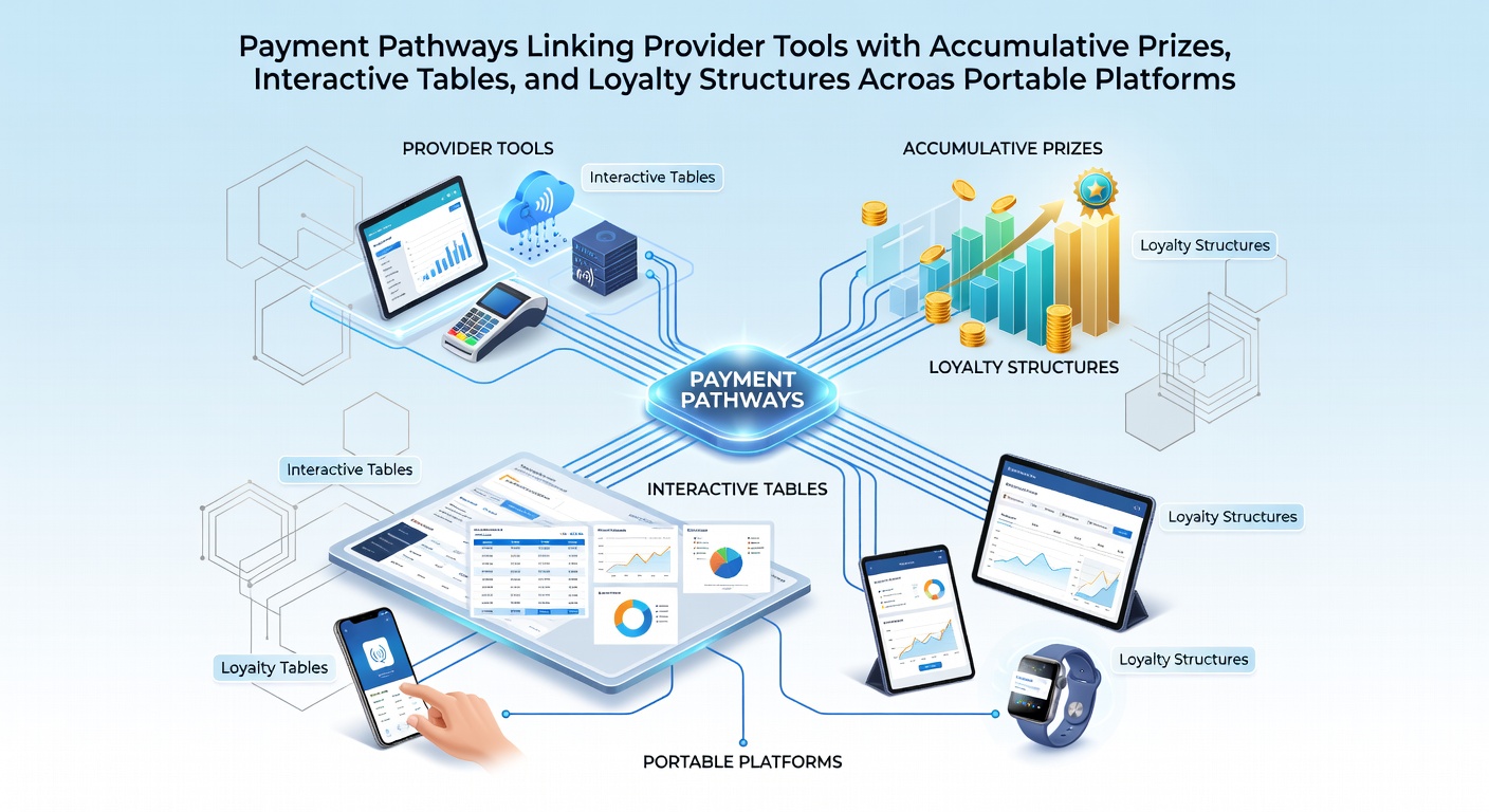 Payment integration pathways connecting mobile platforms to progressive jackpots and live tables