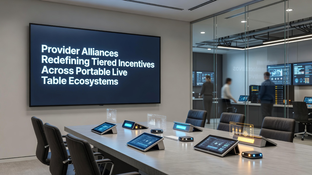 Mobile live table gaming interface showing alliance-driven incentive tiers on portable devices