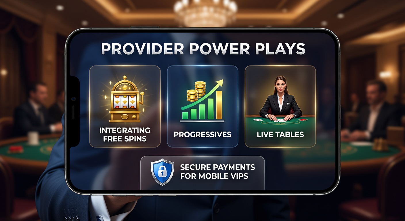 Dynamic mobile casino interface showcasing free spins, progressive jackpots, live dealer tables, and secure payment icons for VIP players