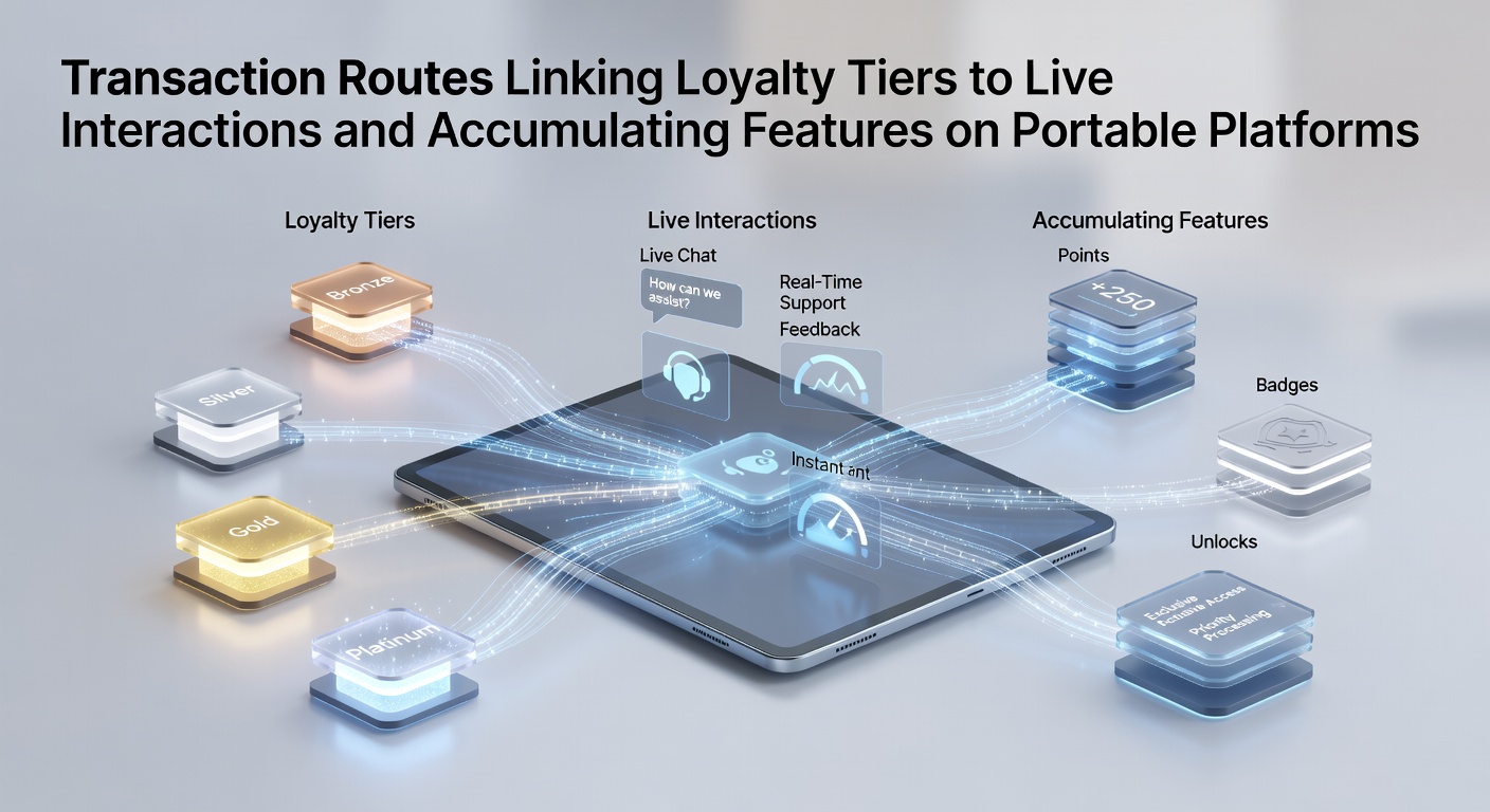 Mobile transaction interfaces displaying loyalty tier connections to live dealer sessions and accumulating reward features on portable devices
